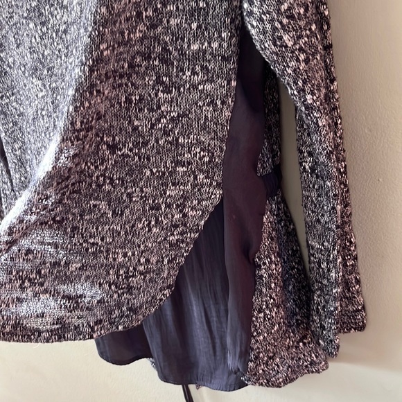 Dolan Smokey blue cardigan with waist tie for closure! Size M - Picture 4 of 4